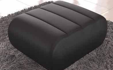 Moderner Hocker in Leder für Ihr Sofa