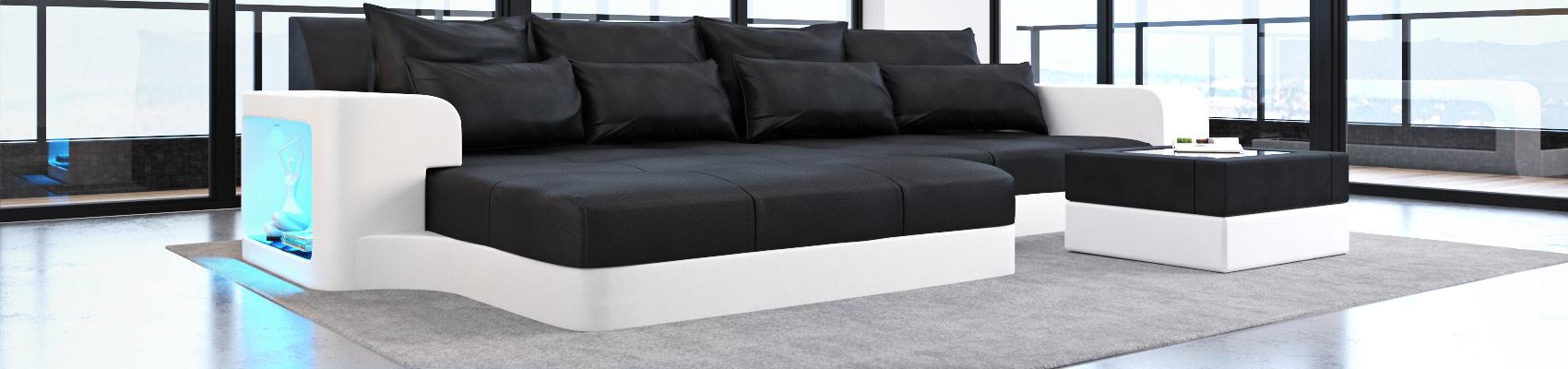 Big Sofa in Leder - moderne Ledersofas in der Big Variante