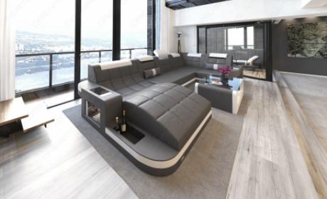 Relax-Wohnlandschaft Wave mit LED-Beleuchtung