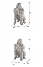 Abmessungen der Dekofigur Gorilla