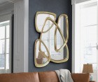 Design Wandspiegel Morfeo mit Blattgold veredelt