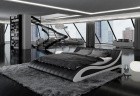 Modernes Designer Bett Gestell Aido in schwarz - weiß