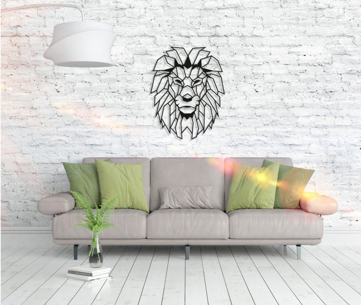 Metall Wandbild - Lion Head