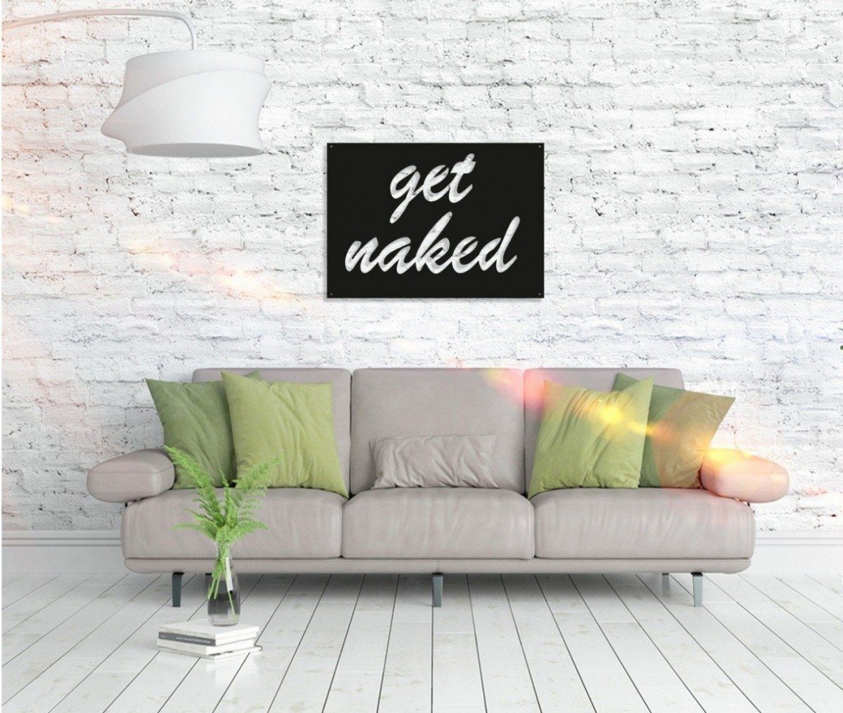 Metall Wandbild - Get Naked