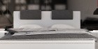 Luxus Boxspringbett Rina in weiß-grau