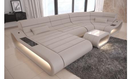 Ledersofa Concept U-Form – Modern & Bequem