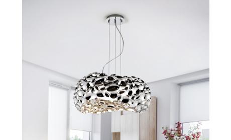 Hängelampe Narisa – Modernes Chrom-Design