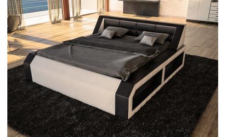Boxspringbett Matera Schwarz-Weiß
