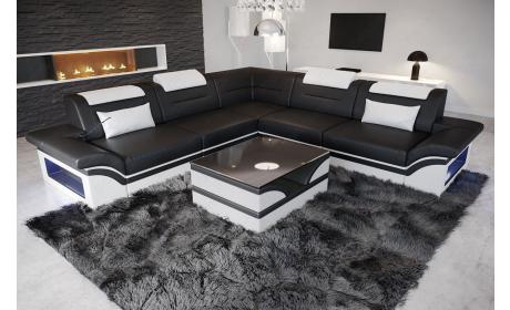 Mini Ecksofa Brianza aus Leder