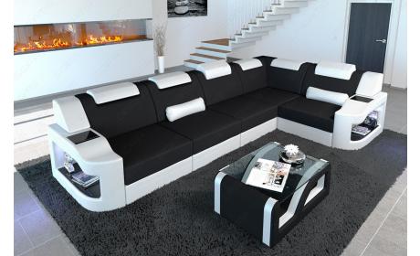 Mini Stoff Eckcouch Padua L-Form