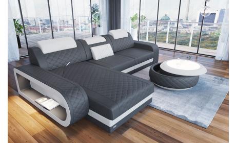 Mini Ecksofa Berlin L-Form Mini Ledersofa