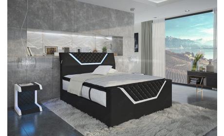 Boxspringbett Nantes mit LED-Beleuchtung