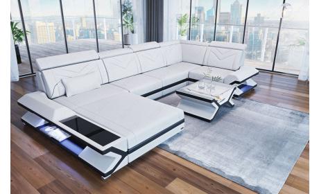 Mini Leder Wohnlandschaft Napoli – Komfort & Design