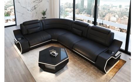 Design Ecksofa Pescara L-Form - Leder und Komfort