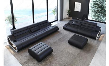Couchgarnitur Concept – 3er & 2er Leder