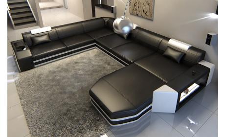 Mini Mega Wohnlandschaft Prato XXL mit LED-Beleuchtung