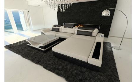 Mini Design Stoffcouch Parma mit LED-Beleuchtung