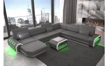 Mini XL Wohnlandschaft Roma mit LED – Komfort & Stil