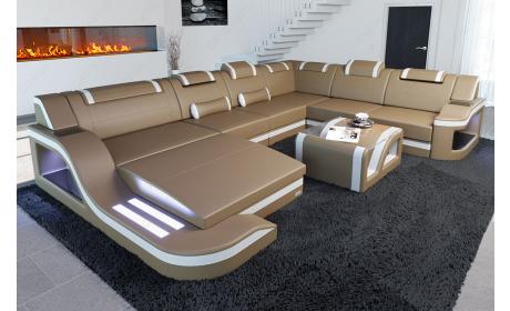 XL Leder Wohnlandschaft Palermo – Komfort & Stil