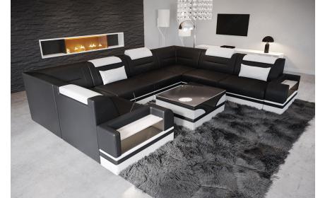 Mini Leder Wohnlandschaft Trivento – Modern und Elegant
