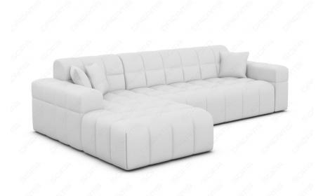 Ecksofa Ibiza L-Form Kurz Leder