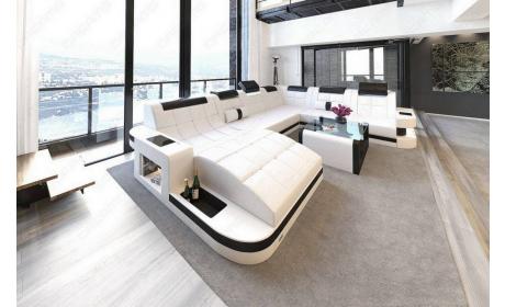 Mini Design Wohnlandschaft Wave XL mit LED – Modern