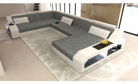 Mini Stoff Wohnlandschaft Matera XXL – Komfort & Stil