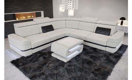 Mini Stoffsofa Positano in L-Form