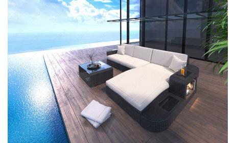 Rattan Sofa Wave L – Creme