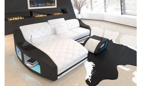 Mini Leder Ecksofa Swing L-Form – Modern & Komfortabel