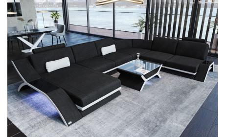 XXL Stoff Wohnlandschaft Calabria – Komfort