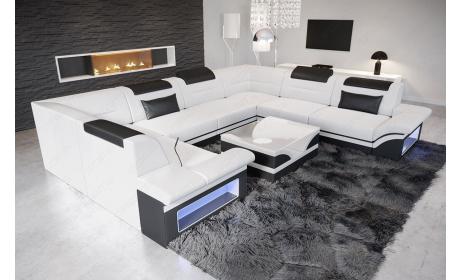Mini Leder Wohnlandschaft Brianza – Modern