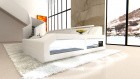 Ledersofa Arezzo L Form Sofa in der Farbe Weiß