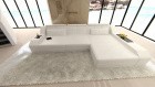 Modernes Sofa Arezzo in der L Form in weiss