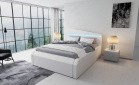 Design Boxspringbett Nelassa in komplett weiß - Bett nur einfarbig lieferbar