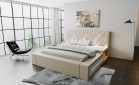 Designer Luxus Bett Contrada in beige