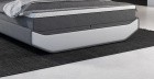 Luxus Boxspringbett Livo in grau-weiß
