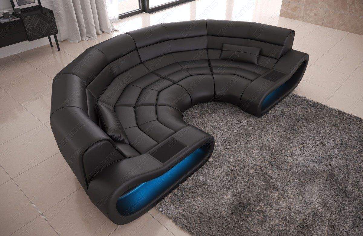Big Sofa Concept als rundes Ledersofa