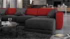 Designer Sofa FERRAGAMO schwarz-rot