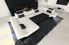 Couch Wohnlandschaft Enzo U Form mit optionaler Bettfunktion