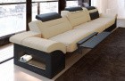 3 Sitzer Couch Sofa Monza mit elektrischer Relaxfunktion in beige - Mineva 4 - Die Relaxfunktion ist optional erhältlich.