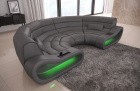 Graues Big Sofa Concept in Leder