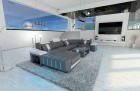 Wohnlandschaft Bellagio U Form Sofa in Grau-Weiß