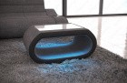 Beistelltisch Design Concept Beleuchtung Stoff Mix in grau - Hugo5