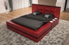 Design Bett Asti Komplett in rot schwarz