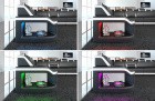 Farbwechsel LED Beleuchtung in der Armlehne beim Sofa Padua