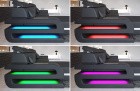 Farbwechsel LED Beleuchtung Detailansicht beim Sofa Bologna