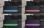 LED Farbwechsel Beleuchtung in den Armlehnen beim Sofa Positano