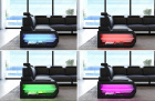Beispielbild der Farbwechsel LED Beleuchtung beim Sofa Siena inklusive Touch-Wheel Fernbedienung