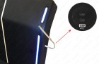 Design Boxspringbett Paris mit 2 USB-Anschlüssen im Kopfteil